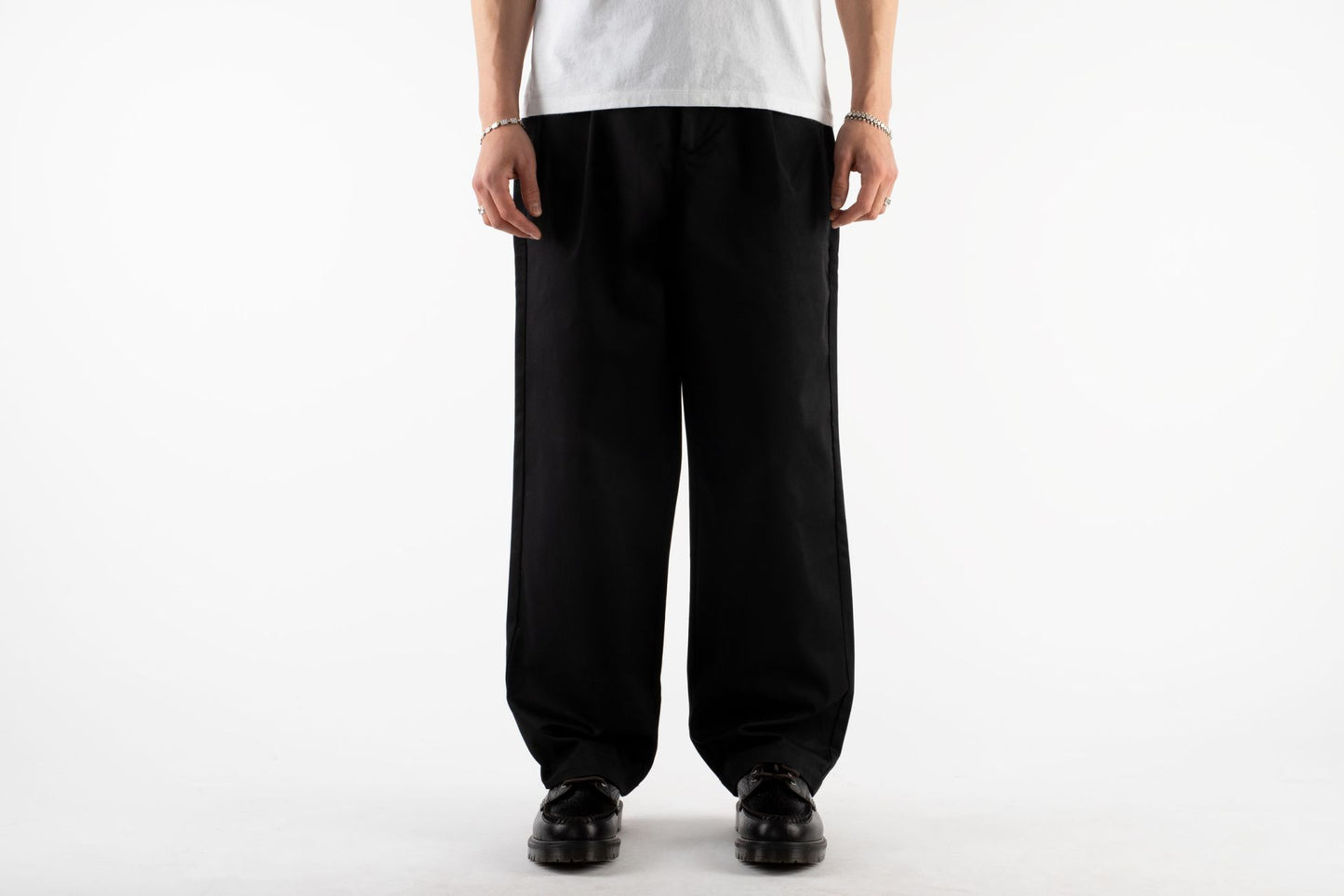 Reworked Trousers Black