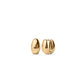 Muli Collection Elysian Huggies Ohrringe Gold – Frontansicht