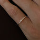 Muli Collection Solo Zirconia Stacker Ring Silber – Seitenansicht