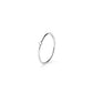 Muli Collection Solo Zirconia Stacker Ring Silber – Frontansicht