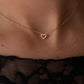 Muli Collection Zirconia Heart Necklace Gold – Rückansicht