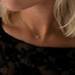 Muli Collection Zirconia Heart Necklace Gold – Seitenansicht