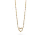 Muli Collection Zirconia Heart Necklace Gold – Frontansicht