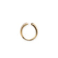 Muli Collection Adjustable Pavé Ring Gold – Frontansicht