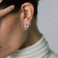 Muli Collection 15mm Lotus Hoops Silber – Seitenansicht