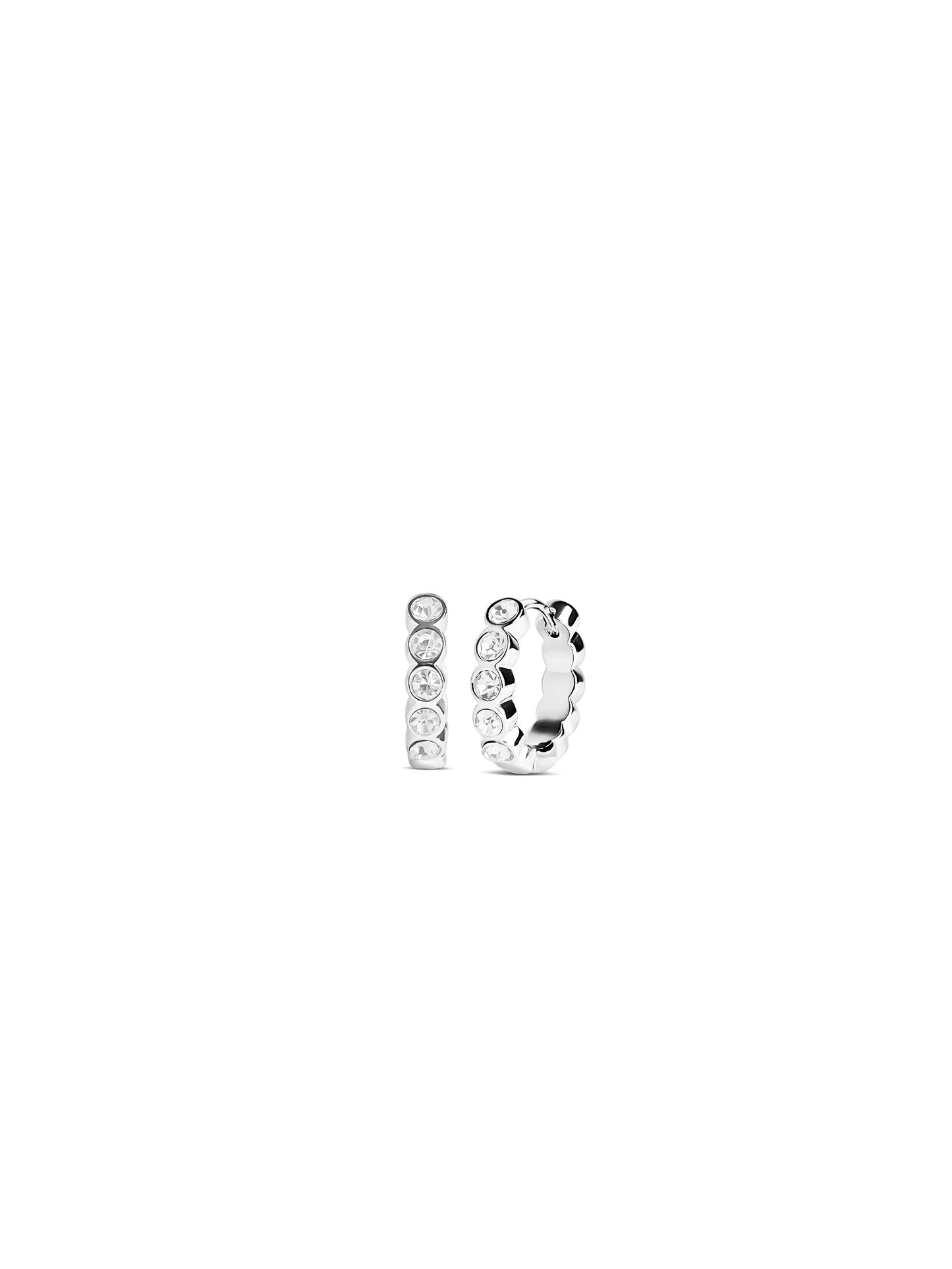 Muli Collection 15mm Lotus Hoops Silber – Frontansicht