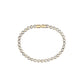Muli Collection Lotus Tennis Bracelet Gold – Frontansicht