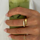 Muli Collection Solo Zirconia Stacker Ring Gold – Detailansicht