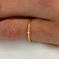 Muli Collection Solo Zirconia Stacker Ring Gold – Rückansicht