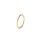 Muli Collection Solo Zirconia Stacker Ring Gold – Frontansicht