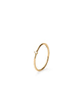 Solo Zirconia Stacker Ring Gold