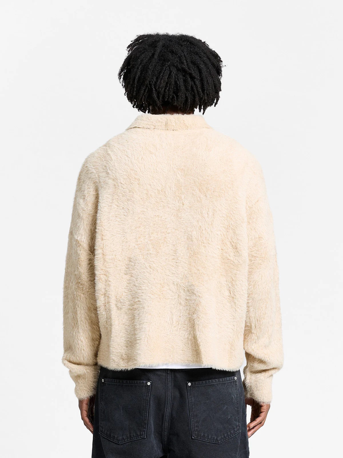 Reternity Clair Furry Knit Polo – Styling-Ansicht