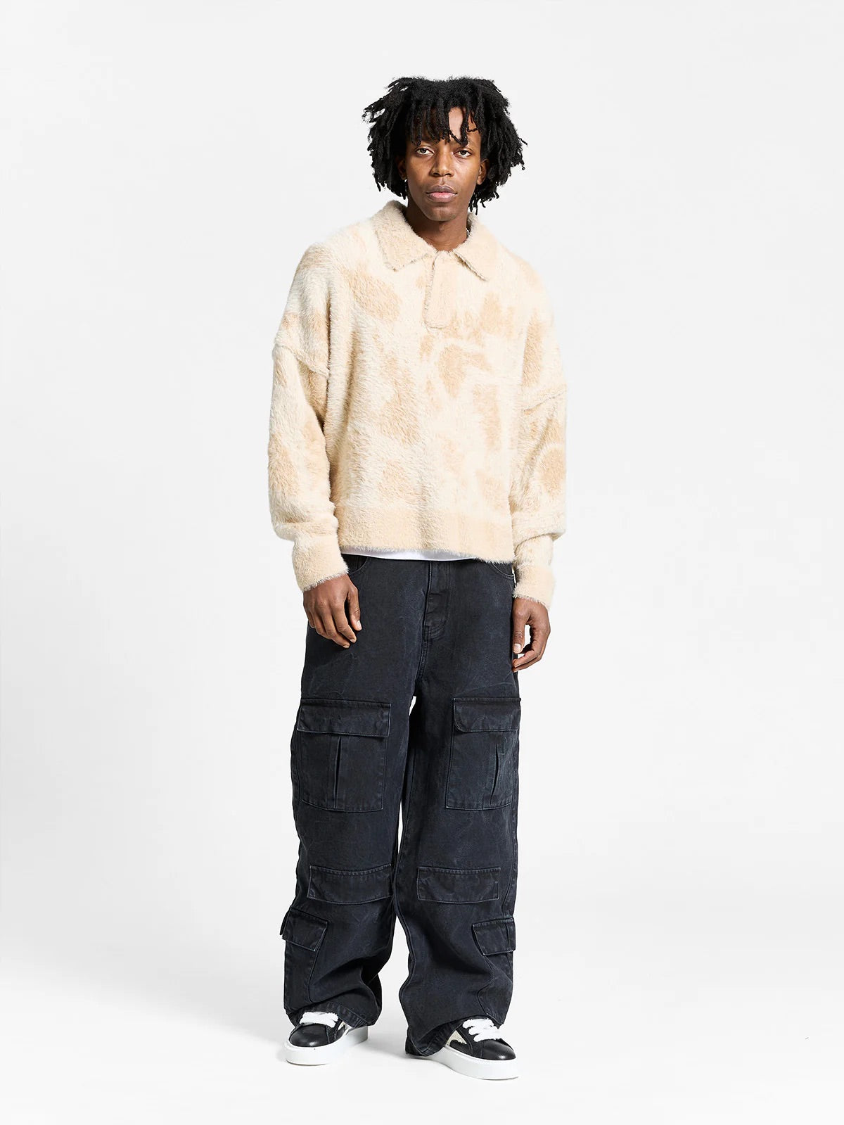 Reternity Clair Furry Knit Polo – Seitenansicht