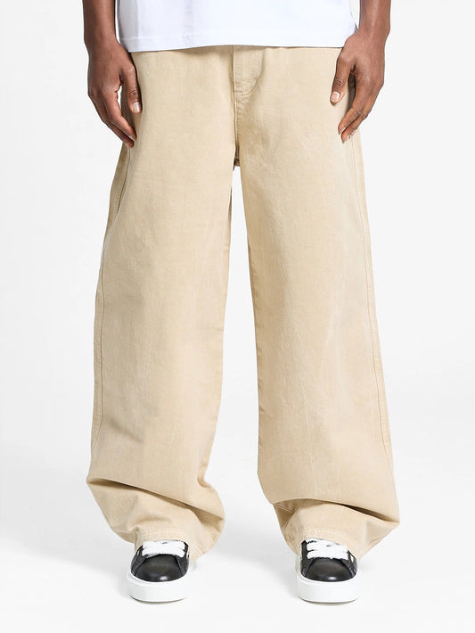 Wrinkled Canvas Pants