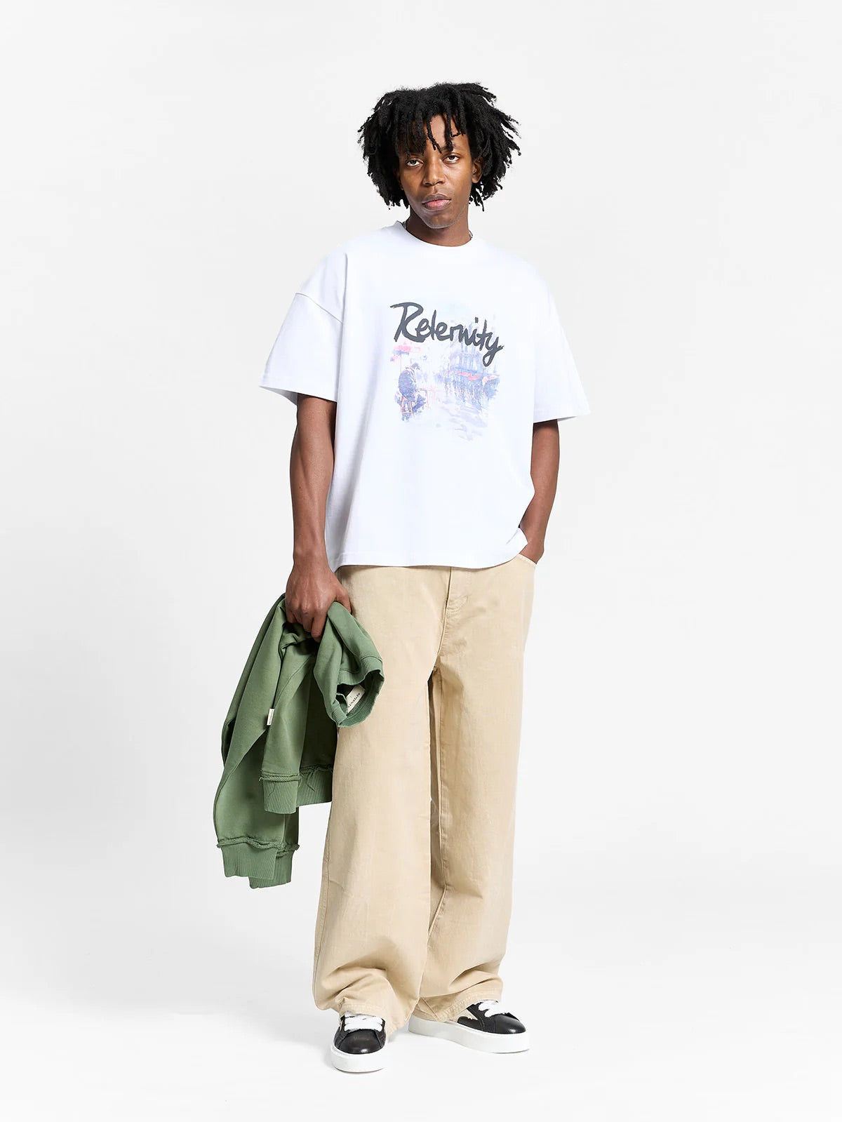 Reternity Wrinkled Canvas Pants – Seitenansicht