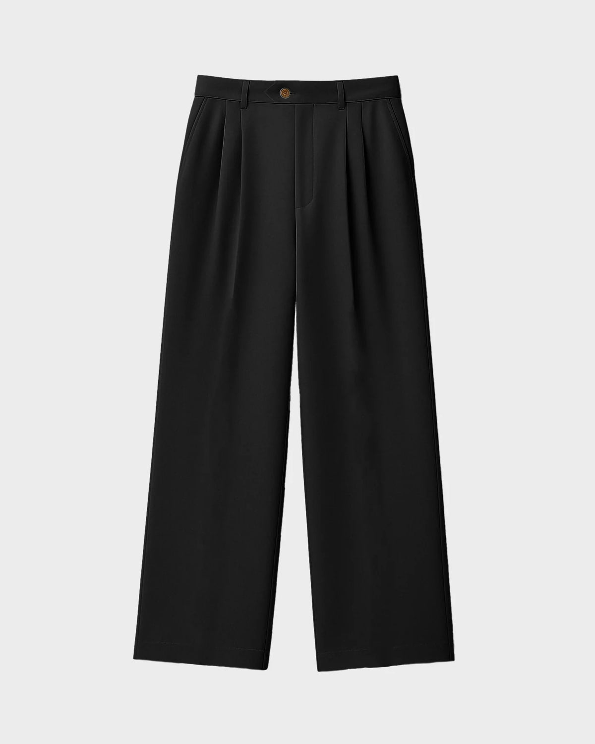 Heritage Pleated Pants Black