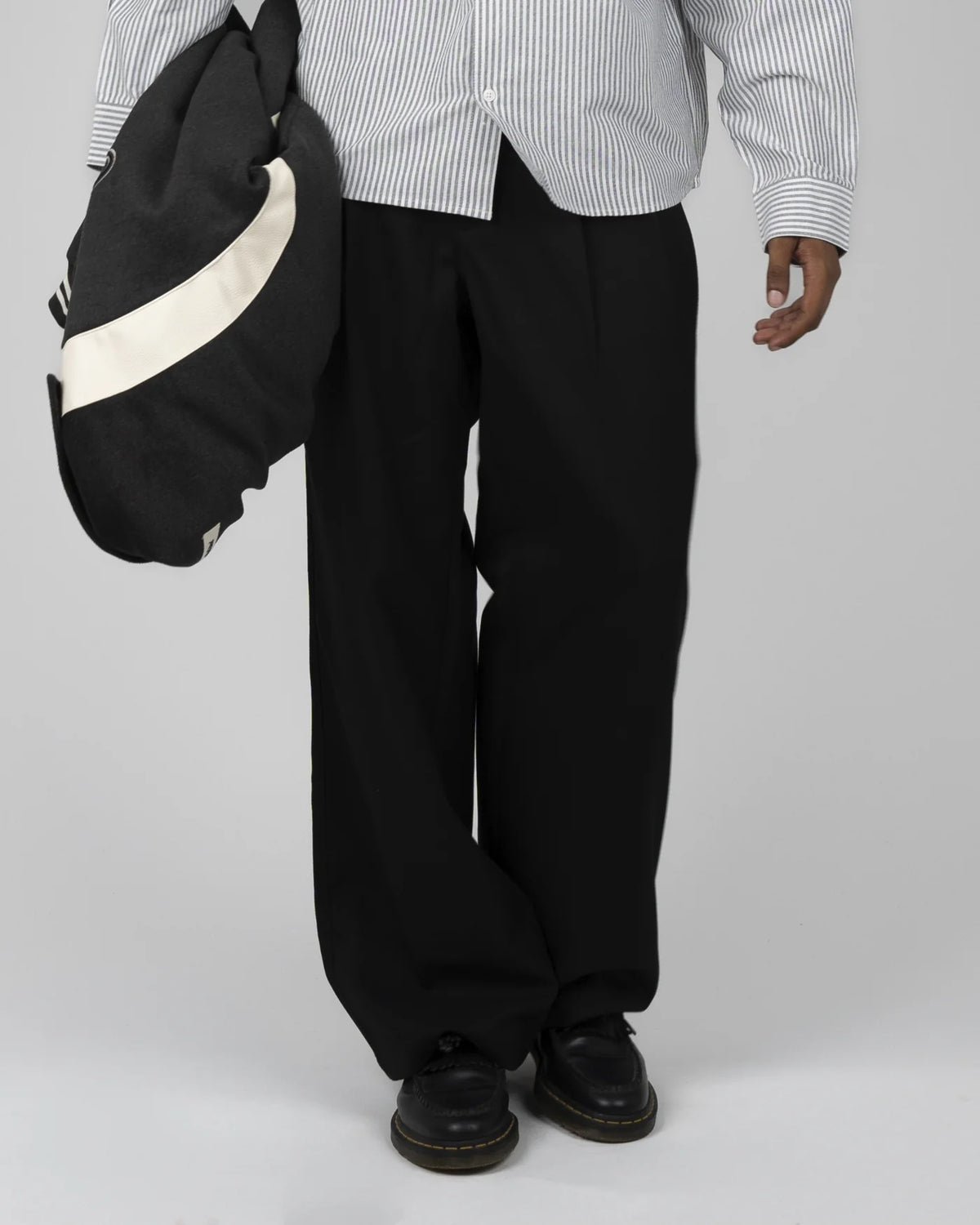 Heritage Pleated Pants Black