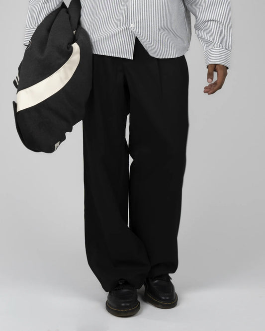 Heritage Pleated Pants Black