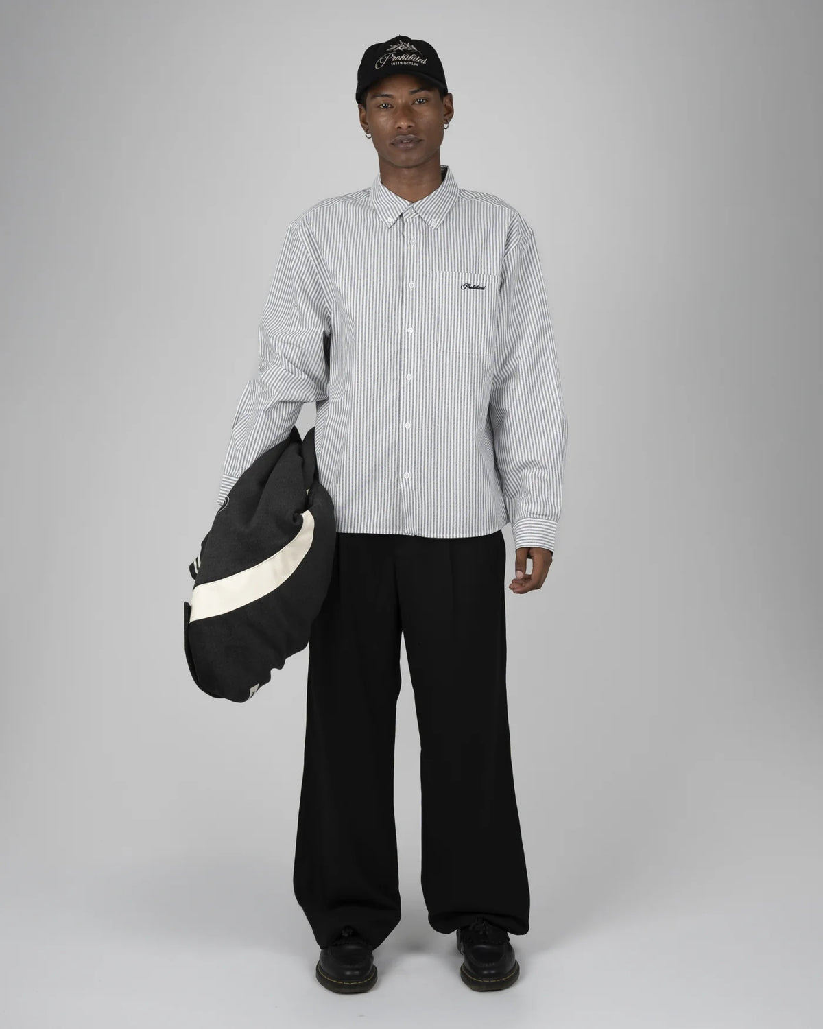 Heritage Pleated Pants Black