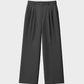 Heritage Pleated Pants Dark Grey