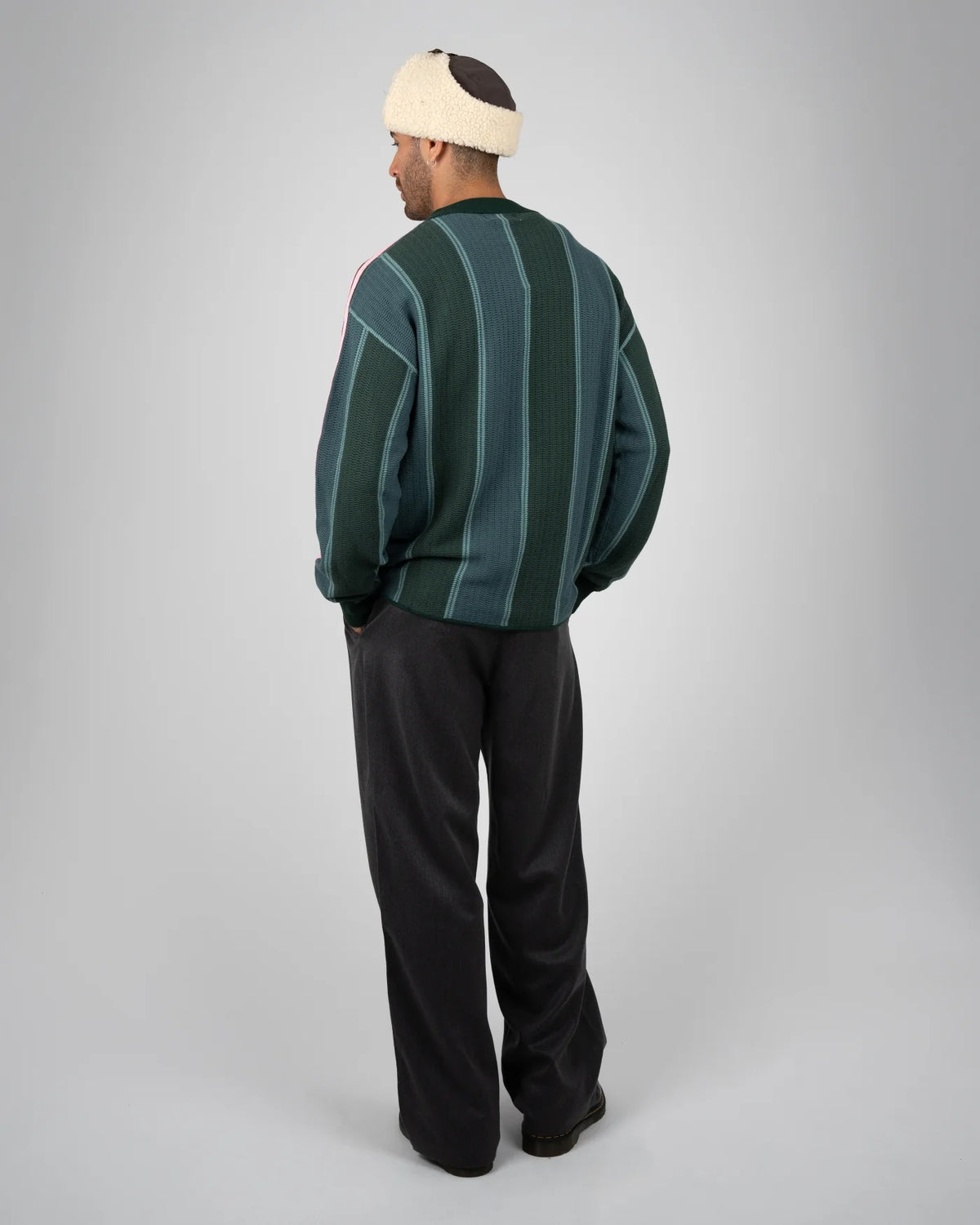 Heritage Pleated Pants Dark Grey