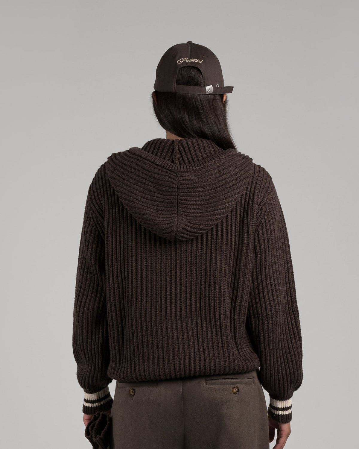 Prohibited Snowboard Knit Jacket Dark Brown – Bild 7