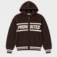 Prohibited Snowboard Knit Jacket Dark Brown – Vorderseite