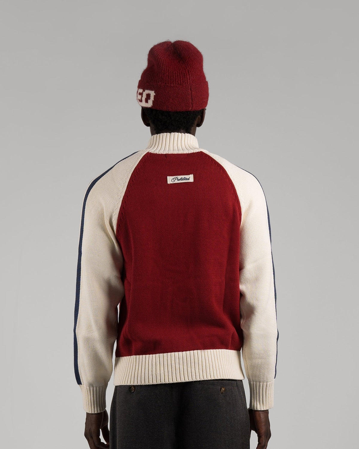 Prohibited Swiss Alps Knit Jacket Red – Bild 3
