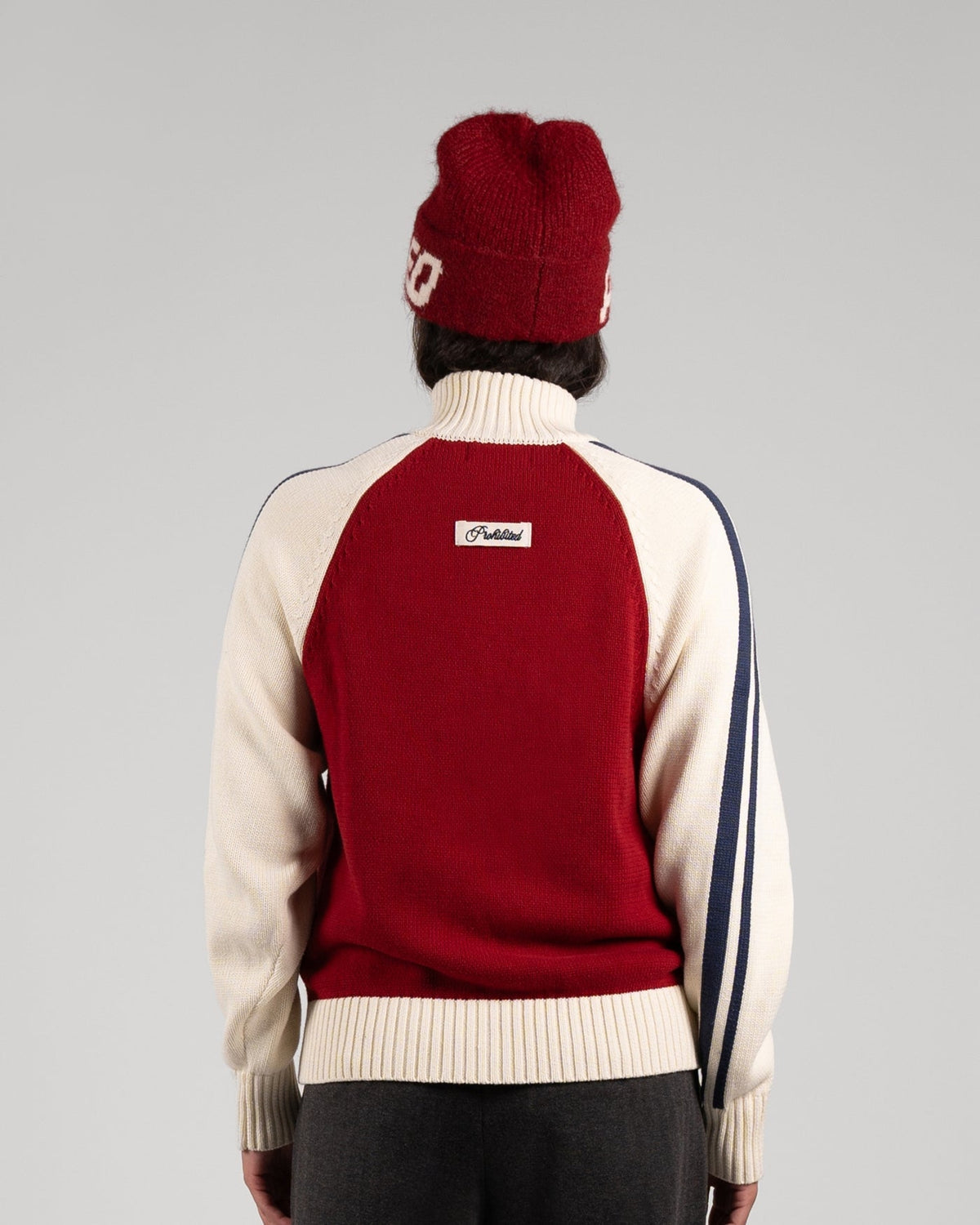 Prohibited Swiss Alps Knit Jacket Red – Bild 7