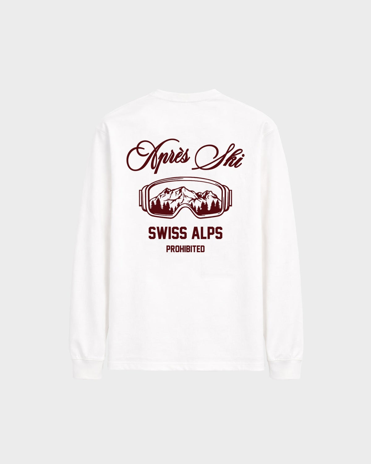 Prohibited Après Ski Longsleeve Off-White – Vorderseite Model