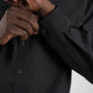 Prohibited Alpine Checkered Dress Shirt Black/Dark Blue – Bild 5