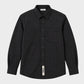 Prohibited Alpine Checkered Dress Shirt Black/Dark Blue – Vorderseite