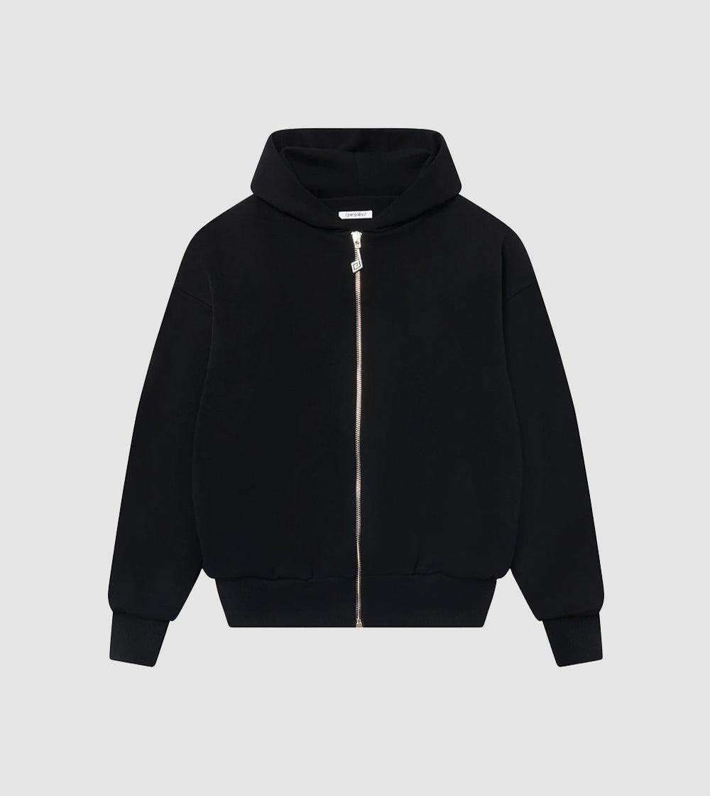 Perplex Zip Hoodie Black
