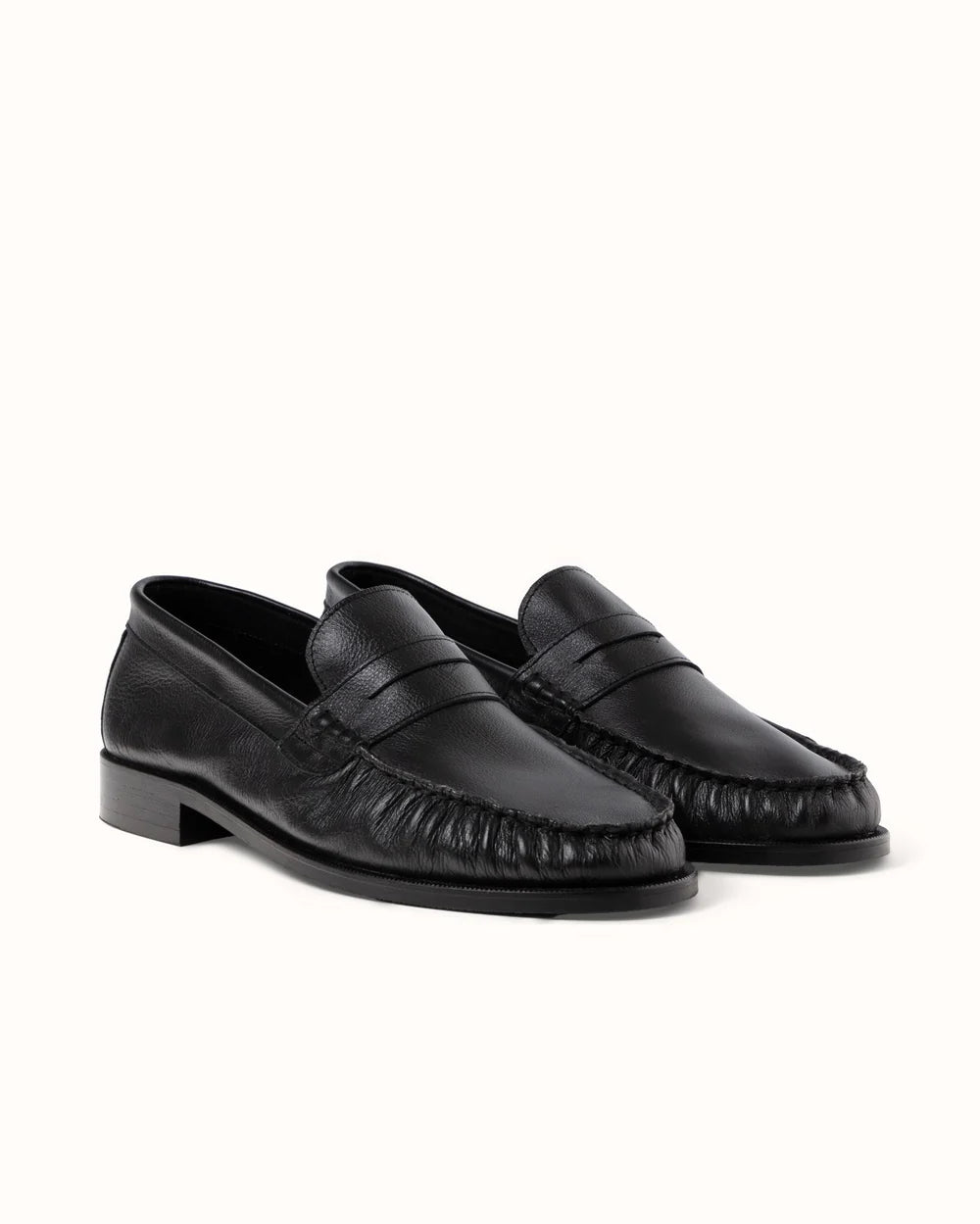 Ezra Tumbled Ruched Loafer