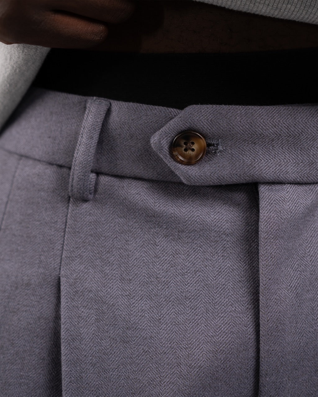 Powder Pleated Pants Lavender