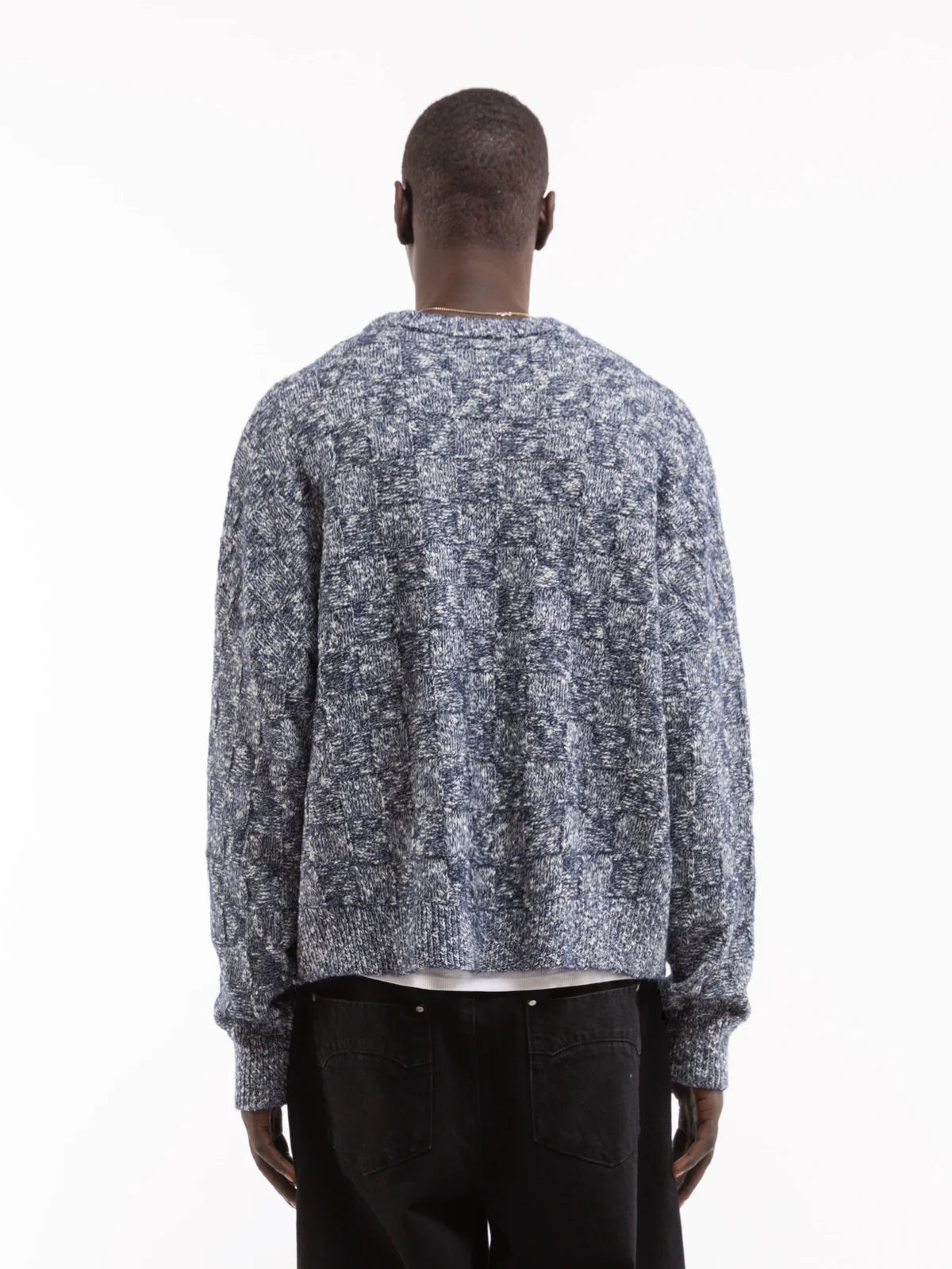 ARTISAN KNIT SWEATER - NAVY