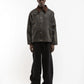 CHECKERED WAXED HUNTING JACKET - DARK BLUE