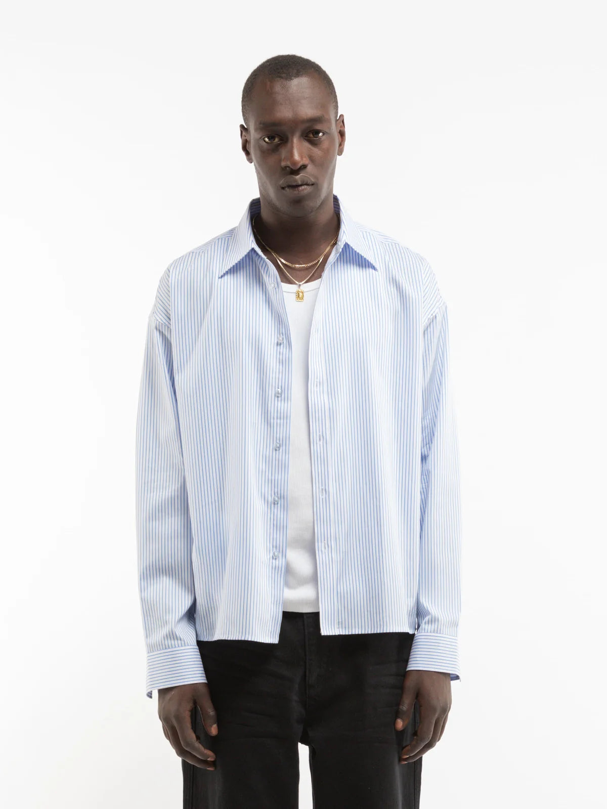 BOULEVARD SHIRT - BLUE/WHITE