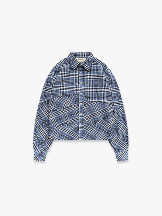 LE TISSÉ WAFFLE SHIRT - BLUE