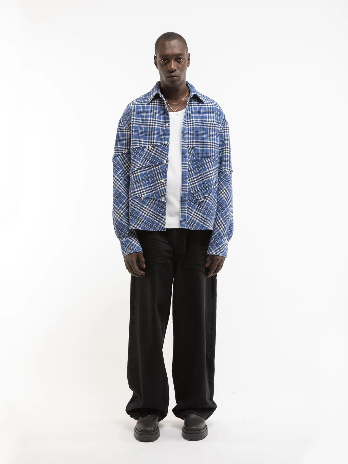LE TISSÉ WAFFLE SHIRT - BLUE
