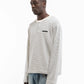 HENLEY STRIPE LONGSLEEVE - OFF WHITE/NAVY