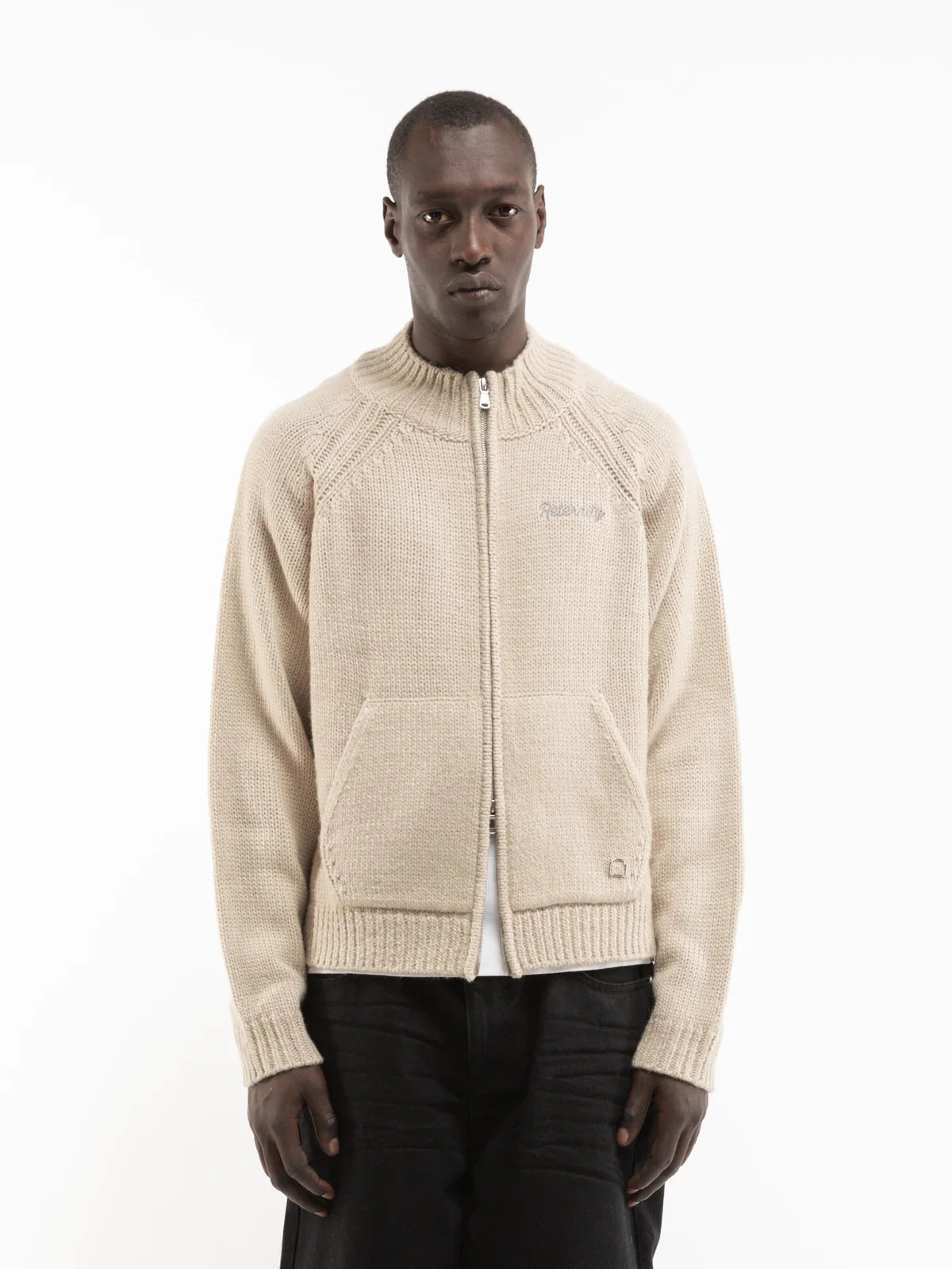 ÉCLAT KNIT ZIPPER - CREME
