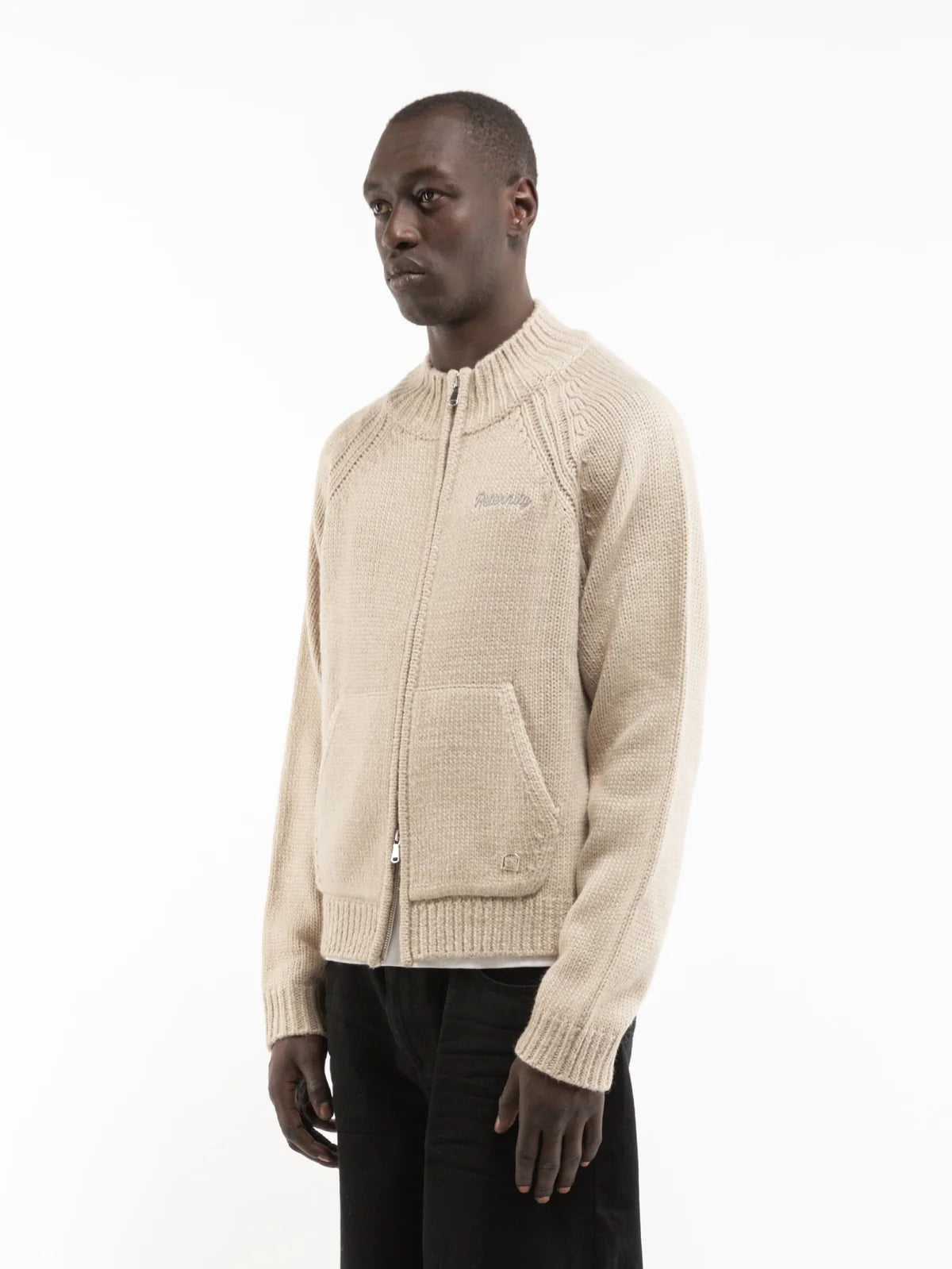 ÉCLAT KNIT ZIPPER - CREME