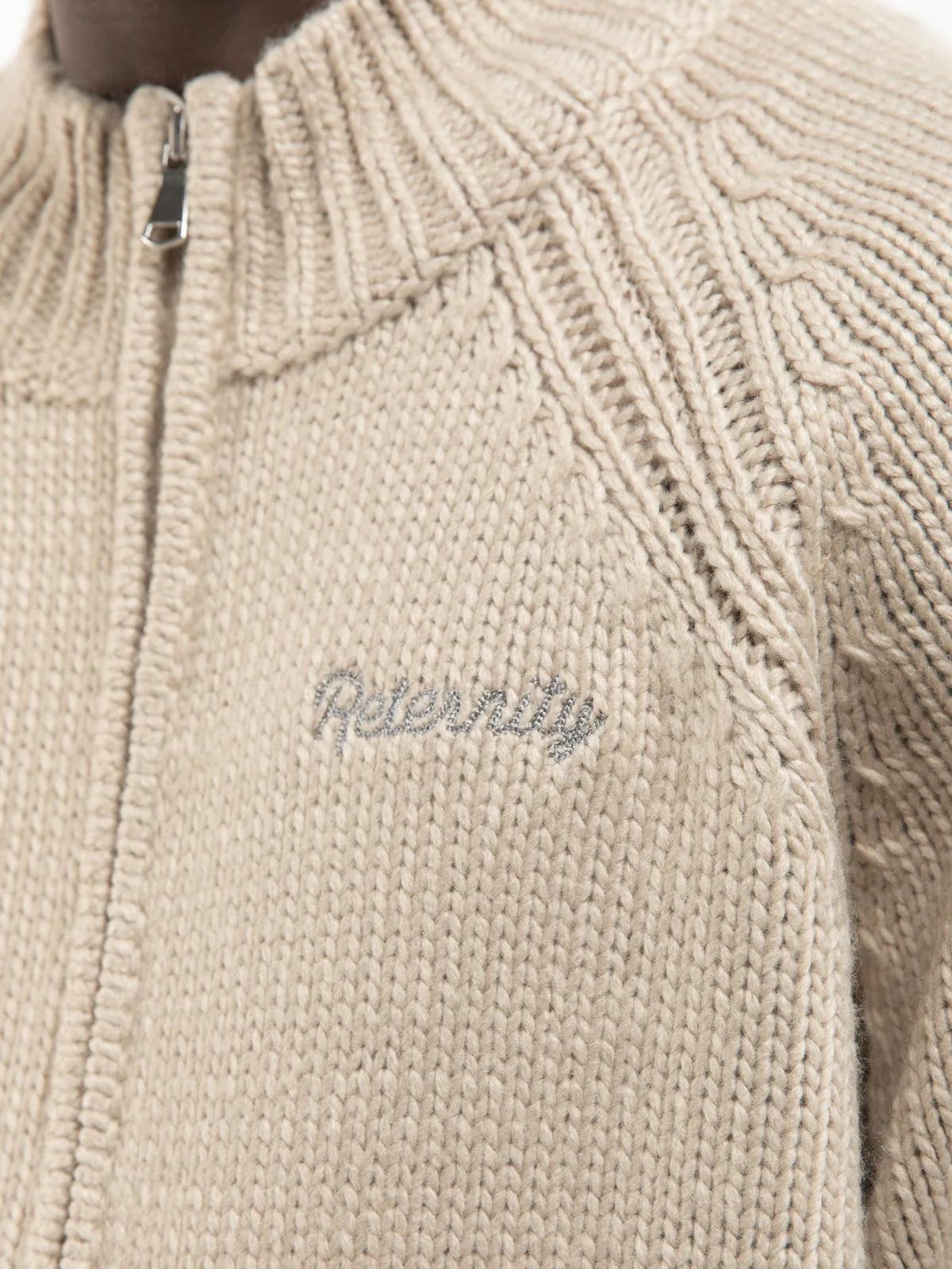 ÉCLAT KNIT ZIPPER - CREME