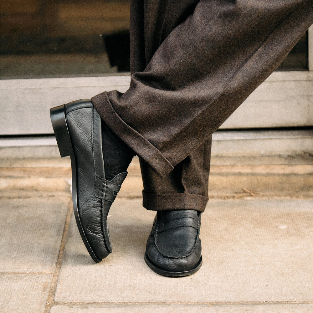 Ezra Tumbled Ruched Loafer