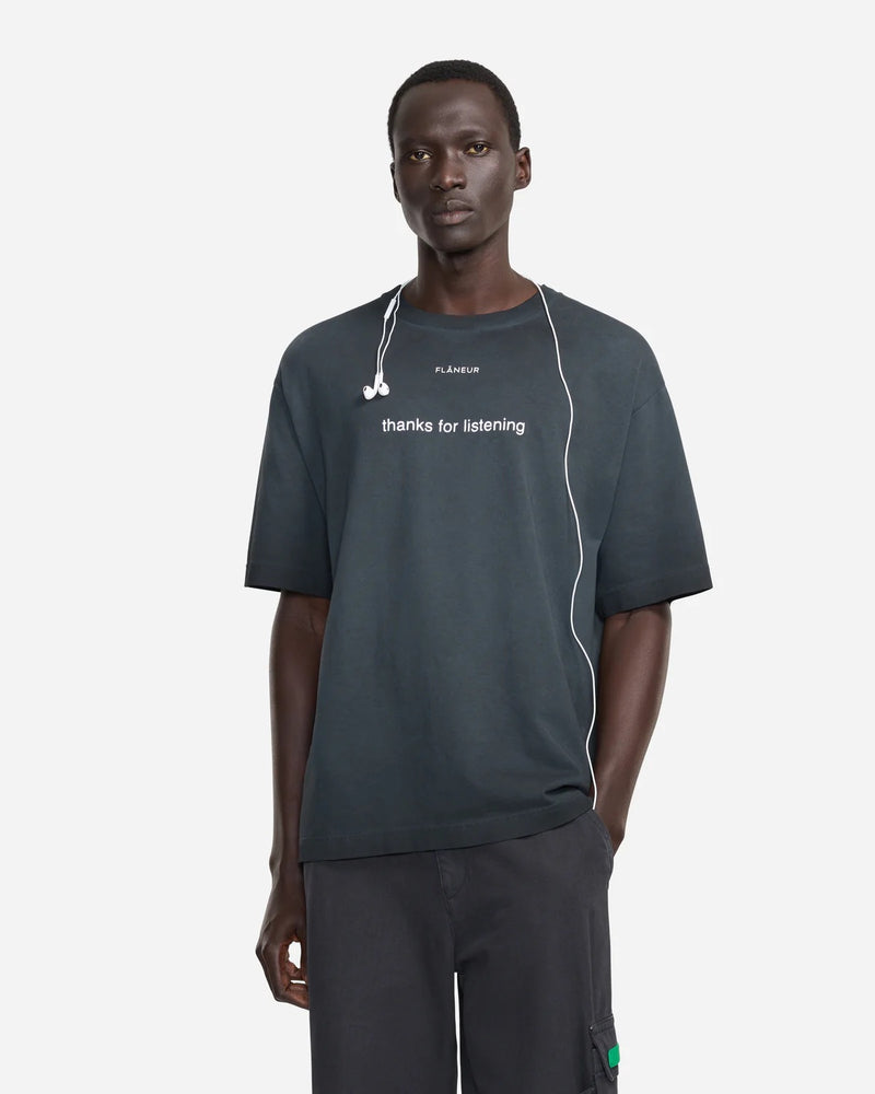 Flaneur Listening T-Shirt – Frontansicht