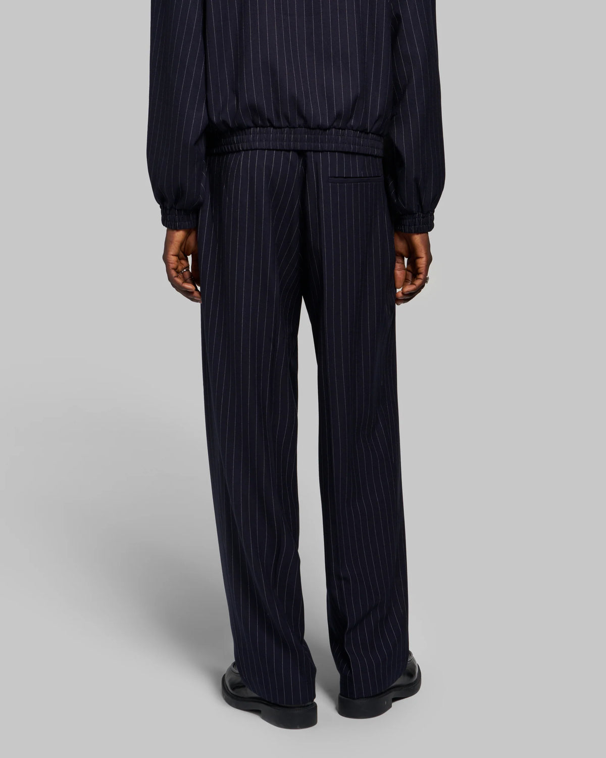 Janosh Pants Blue Pinstripe