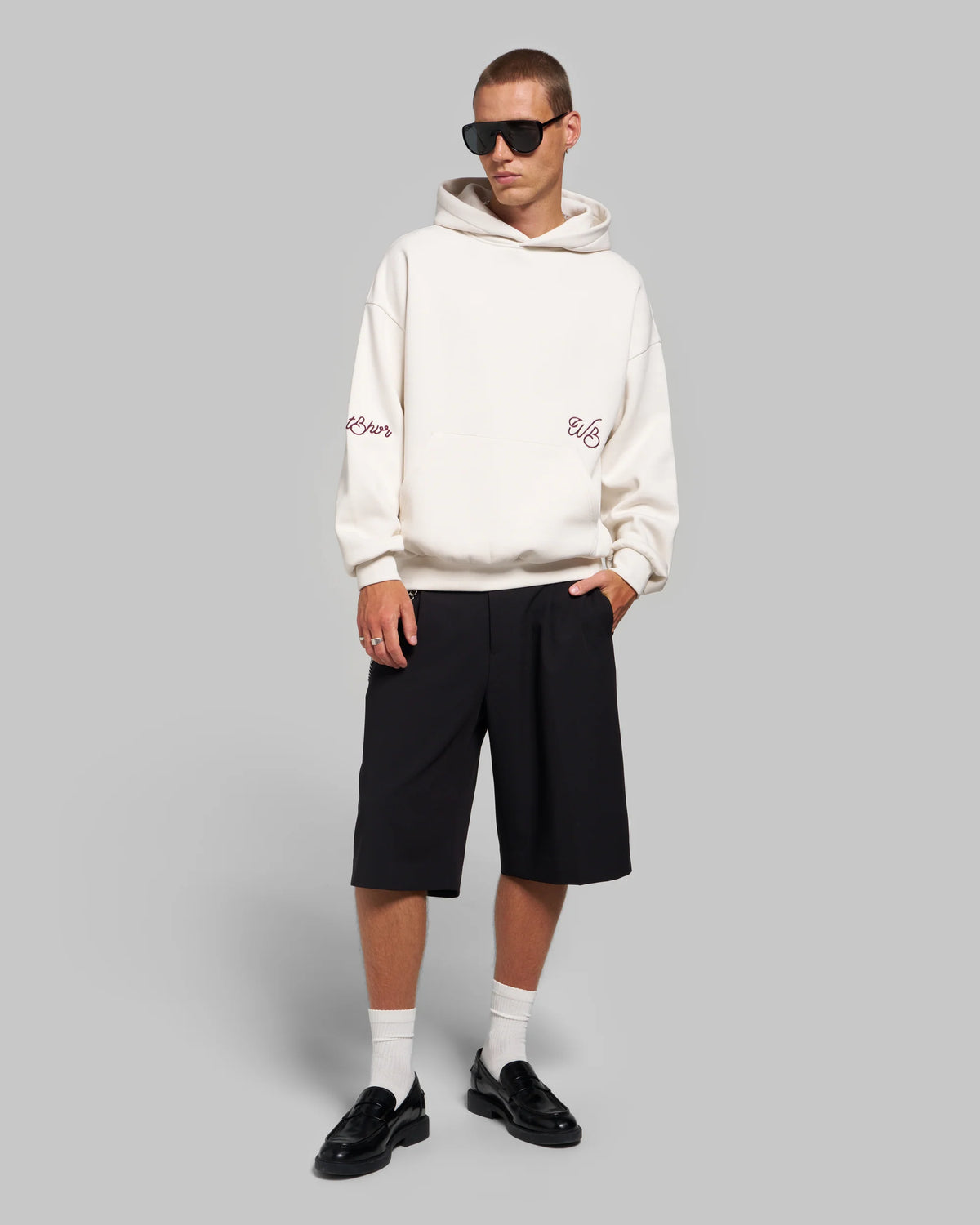 Gustaf V2 Hoodie Gardenia White