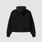 Two-Way Zip Hoodie Black