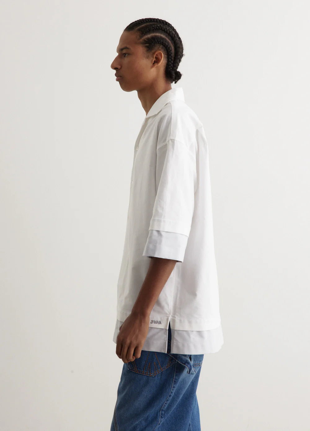 DOUBLE LAYER SHORT SLEEVE SHIRT